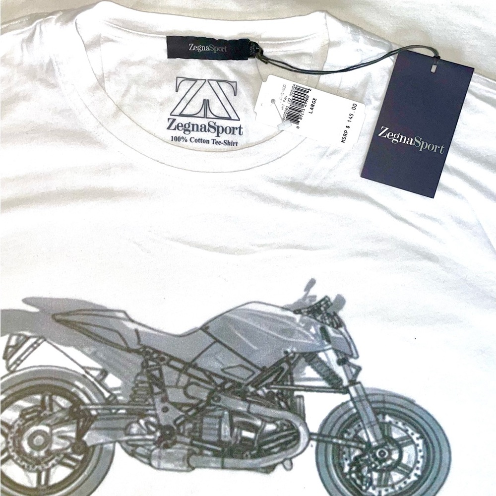 Zegna White Tee Shirt L